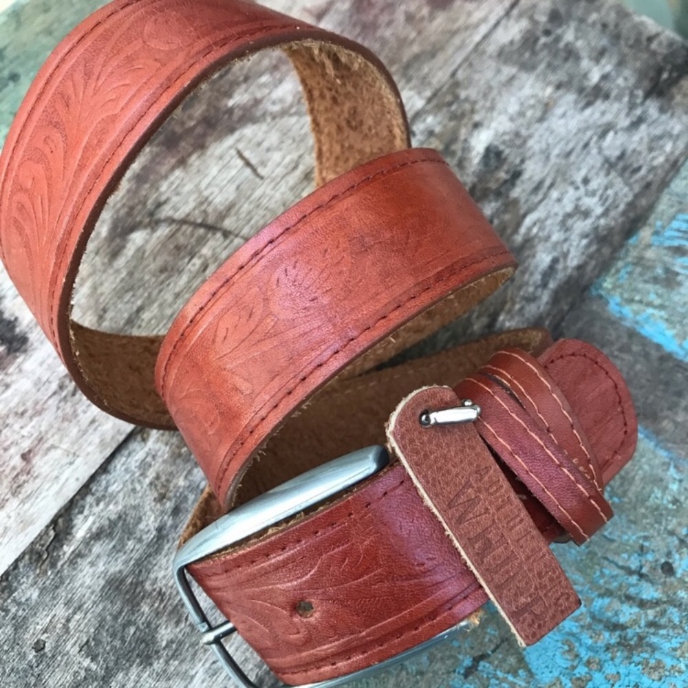 Western Leather Belt 30” - Picture 1 of 5